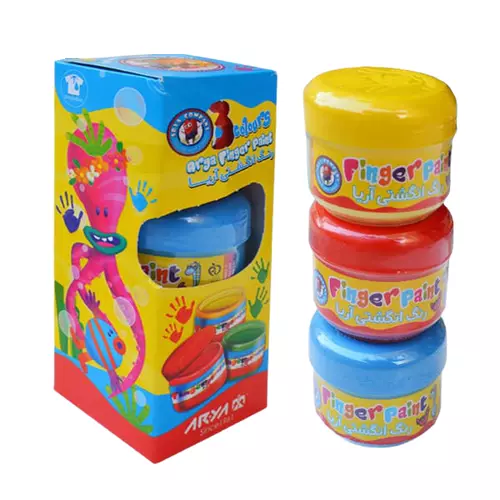 رنگ انگشتی 3 رنگ آریا کد 7004